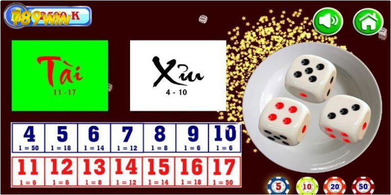 Cách tính điểm và phân định thắng thua trong game tài xỉu online