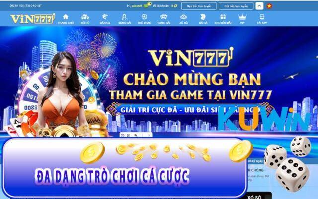 Vin777 nhà cái đa dạng trò chơi 